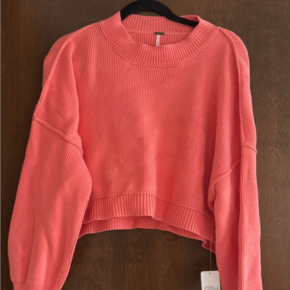 Free people easy street crop sweater